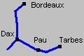 Bordeaux - Dax - Pau - Tarbes